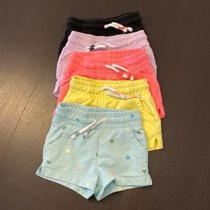 Cat & Jack 2T shorts, 5 pairs